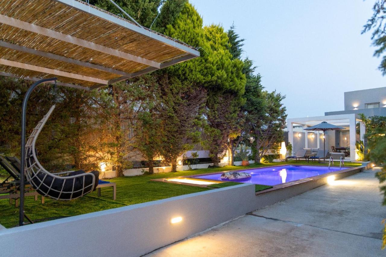 Luxury Villa Hestia Grey With Private Pool Rethymno  Ngoại thất bức ảnh